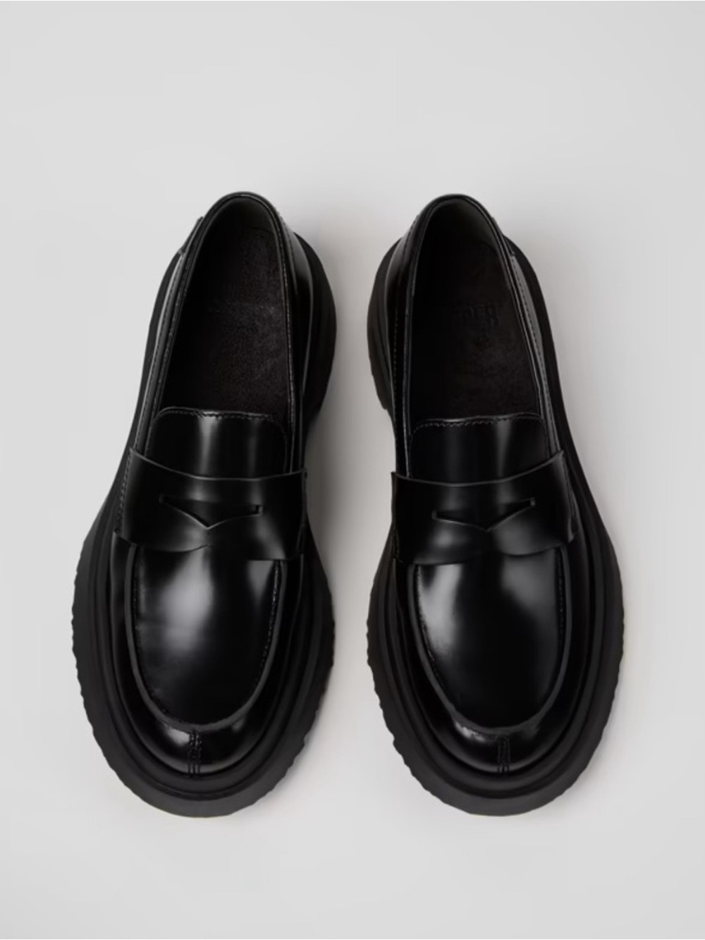 CAMPER Walden Platform Lug Sole Leather Penny Loafers size 9